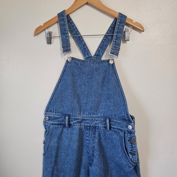 Ledair Denim - Ledair Los‎ Angeles Denim Overalls Women Blue Wide Leg Jumpsuit Size 38/S/4
